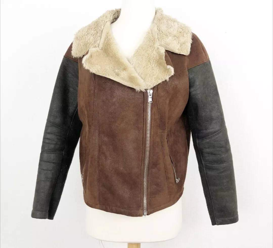 River island tan aviator deals jacket