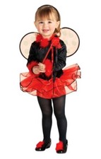 Girls Ladybug Toddler Costume WITH Wings Headpiece, Size 2-4T , NEW