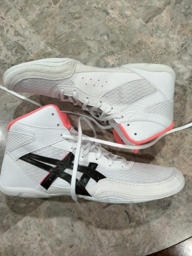 Asics Mens Matflex 7 White/Diva Pink Wrestling Boxing Shoes 1081A051-100 - Picture 3 of 7