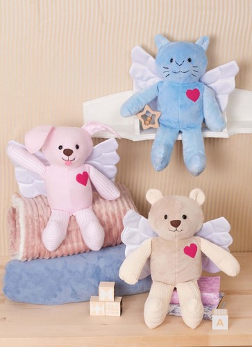 Simplicity Easy SEWING PATTERN S3122 Memory Plush Toy Animals With Wings - Picture 2 of 7