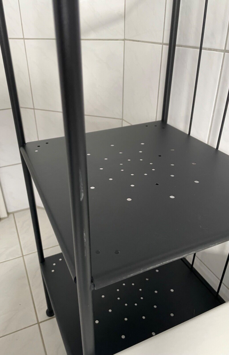IKEA RÖNNSKÄR Regal – Schwarz, 42x176 Cm, Mit Herausnehmbaren Böden