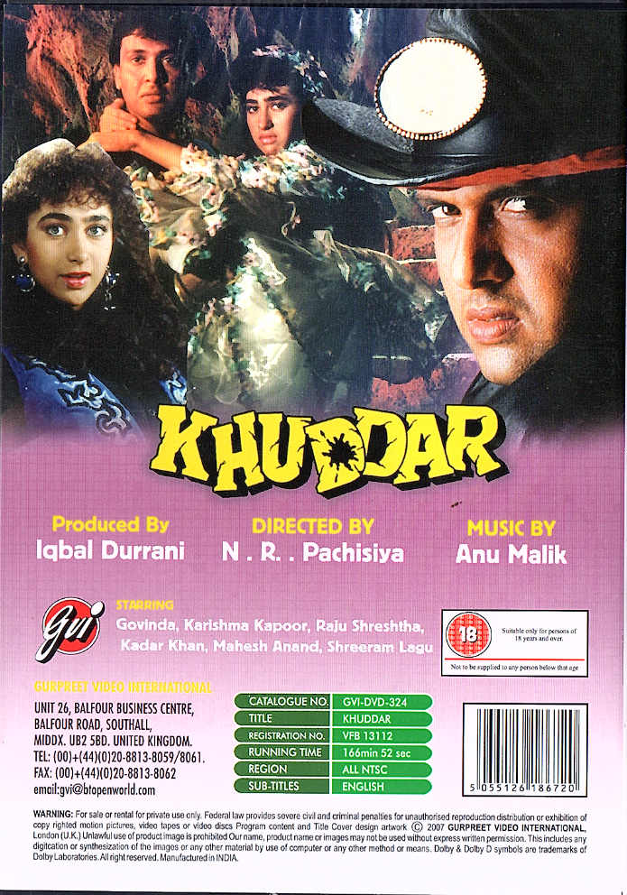 Kader Khan Govinda Ka Khuddar Poster Khuddar Govinda Ki Picture