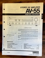 Yamaha AV-55 Amplifier Service Manual Original 