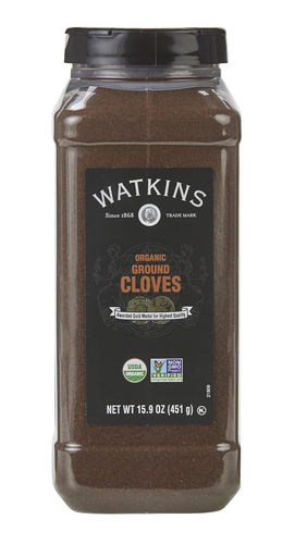 Watkins Gourmet Spice, Organic Ground Cloves, Bulk Food Service Size, 15.9 Oz (P
