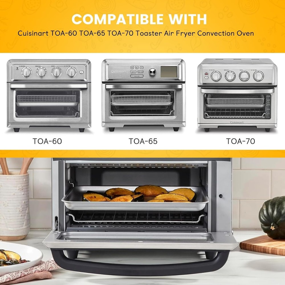 Replacement Air Fryer Tray for Cuisinart TOA-60 TOA-65 TOA-70 Toaster Oven Models