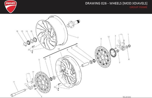 Ducati XDiavel- Rear Wheel Rim- 50211882AA- Compatible-2016-2023 - Picture 5 of 8
