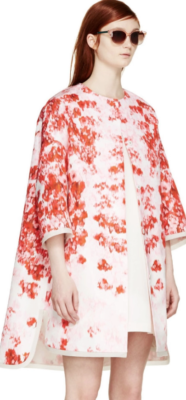 Giambattista Valli フラワープリント プリーツロングワンピース Valli 