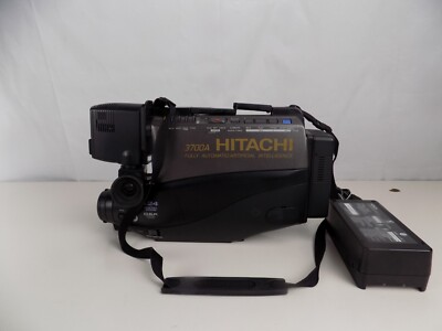 Hitachi ビンテージ レトロ VM-3700A VHS ビデオカメラ Vintage Hitachi VM-3700A VHS Movie Camera Recorder Camcorder