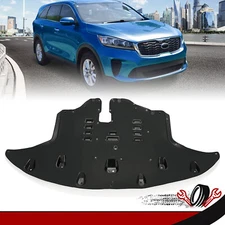 Engine Splash Shields For 2016-2020 Kia Sorento With Aluminum Pad Black