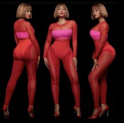 Adidas X Ivy Park Beyonce Blocked Catsuit Jumpsuit Power Red