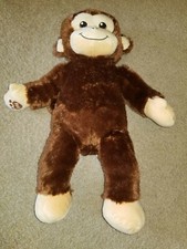 Build A Bear Workshop Brown Monkey Ape 19" Plush Stuffed Animal BABW Sound Works