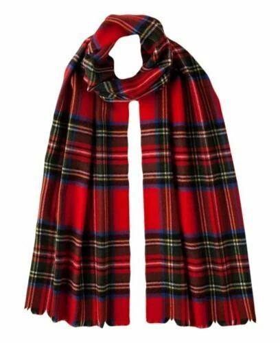 Merino Wool Plaids & Checks Scarves for Men