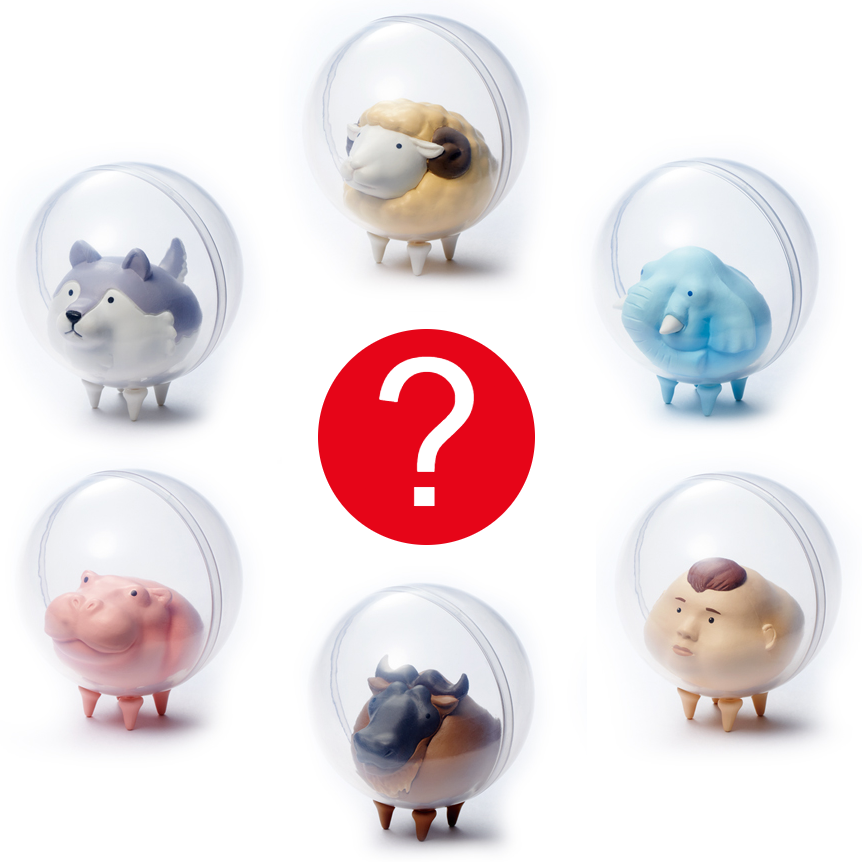 Blind Box Weird Stuff Self Isolation Space Helmet Animal Figure 1
