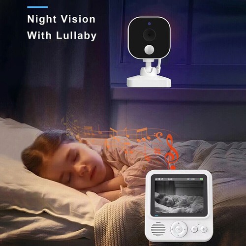 WIFI Babyphone con Telecamera 2.8 Pollici HD Split Screen Video Babyphone Temperatura IT - Foto 9 di 15