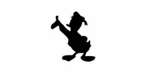Vinyl Decal for Window - Donald Duck Silhouette (Disney)