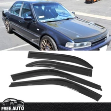 Fits 90-93 Honda Accord Slim Style Acrylic Window Visors 4Pc