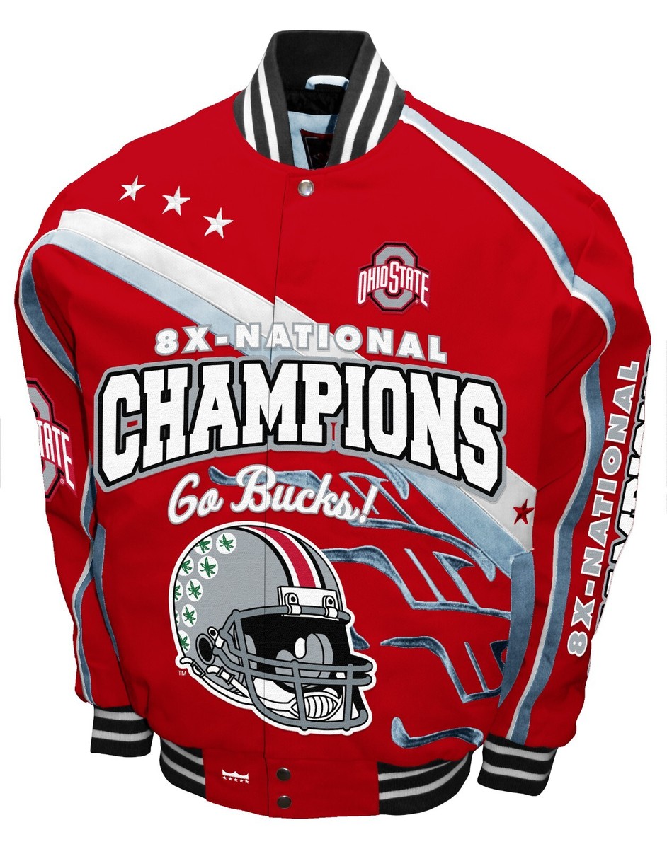 Ohio State Buckeyes NCAA 8 Time National Championship Twill Jacket