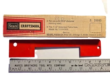 Vtg Sears Craftsman molding head insert Fits 7-1/2” motorized table saw. 29993