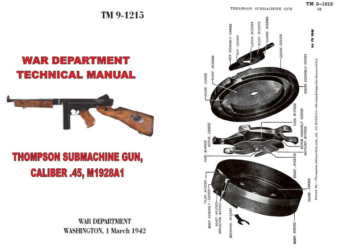 Thompson 1942 Ordnance Maintenance M1, M1A1, TM9-215 | eBay