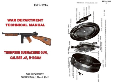 Thompson 1942 Ordnance Maintenance M1, M1A1, TM9-215 | eBay