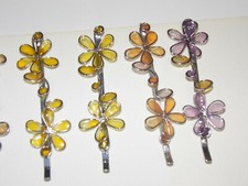 10 women/girl themed hair clips flowers, irons