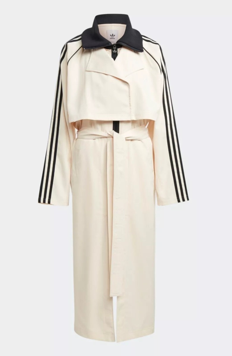 Women's Always Original Adidas Trench Coat Track Top Long
