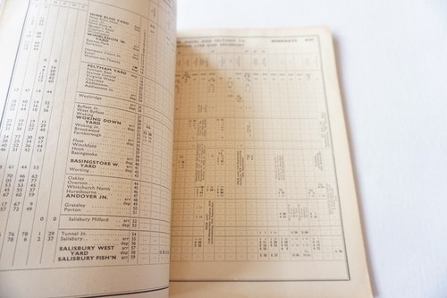 Ferrocarril Región Sur 1959 horario de trabajo sección D carga - Imagen 5 de 7