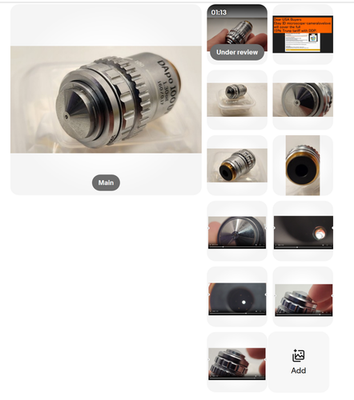 #ad *Exce* Olympus DApo 100UV 1.30 Oil 160 0.17 Microscope Objective Lens RMS 34678 $342.95