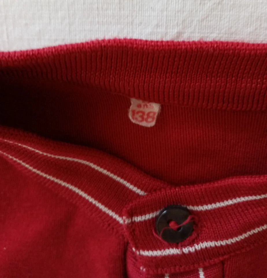 Petit pull d’été enfant vintage années 50-60 manches courtes 10 ans - Photo 4/4