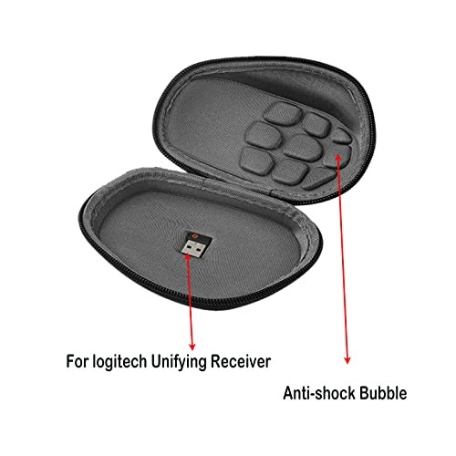 Funda rígida de ratón de viaje para Logitech MX Master 3 / 3S / 2S con mosquetón clip - Imagen 6 de 7