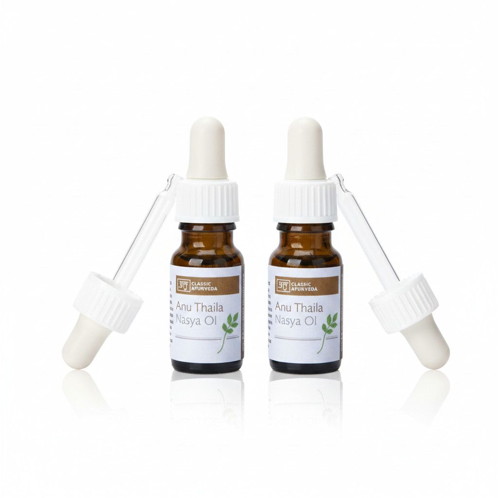 Classic Ayurveda Nasya Öl Anu Thailam 2 x 12 ml Bio Nasenöl im Doppelpack