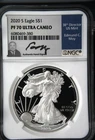2020-S American Silver Eagle Proof NGC PF70 Ultra Cameo Edmund Moy Signed ASE $1
