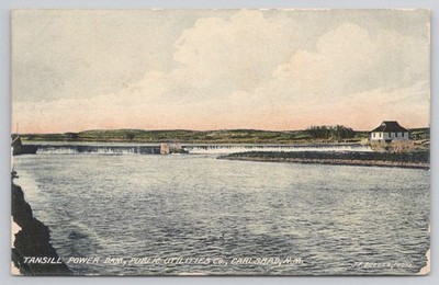 Tansill Power Dam Carlsbad NM 1903 Postcard J.F. Butler Made in Germany