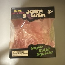 Schylling Nice Jellyfish Jelly Squish Super Solid Squeeze Toy Pink 3 25247NAB