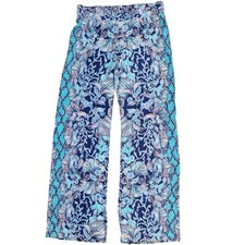 Lilly Pulitzer Bal Harbour Palazzo Pull On Mid Rise Pants Women s EUC Size Small