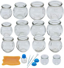 Cupping Therapy Sets,14 Cups Thick Chinese Acupoint Glass Cupping Therapy Set fo