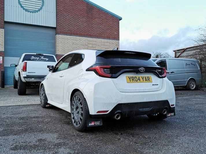 Rally Mudflaps Toyota GR Yaris Satin Black with Gazoo Racing Logo Decals - Image 2 of 2