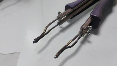 Two New Pace CT-15 & Two TW-15 Thermal Tweezer Solder Hand Pieces w/ Extra Tips - Picture 5 of 11