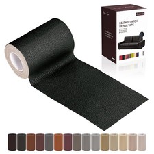 Leather Repair Patch Tape, Gloss Black 3 x 61 Inches Self Adhesive Leather Repai