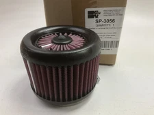 K&N SP3056 UNIVERSAL High Flow Motorcycle Air Filter- 3.5" Inlet, 4" Tall, 5" D.