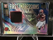 2018 Panini Illusions Nick Chubb RPA 84/325 First Impressions Refractor - Browns