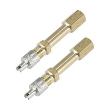 2pcs/1.97" Long Brass Auto Tire Valve Extension Adaptor Air Tyre Stem 50mm