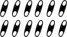 12PCS Double Small Carabiner Clips - S-Shaped Alloy Snap Hooks for Keychains, Fi