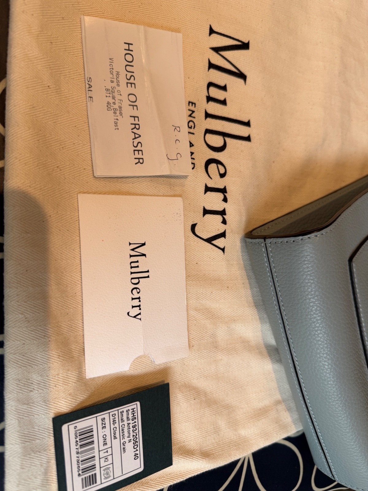 Mulberry Antony Cloud Crossbody Small Classic Grain Leather Messenger Bag image 2