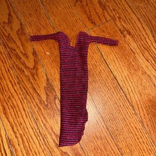 Vintage Superstar Barbie Doll Dress Pink Glitter Stripe 1904 Rare TLC