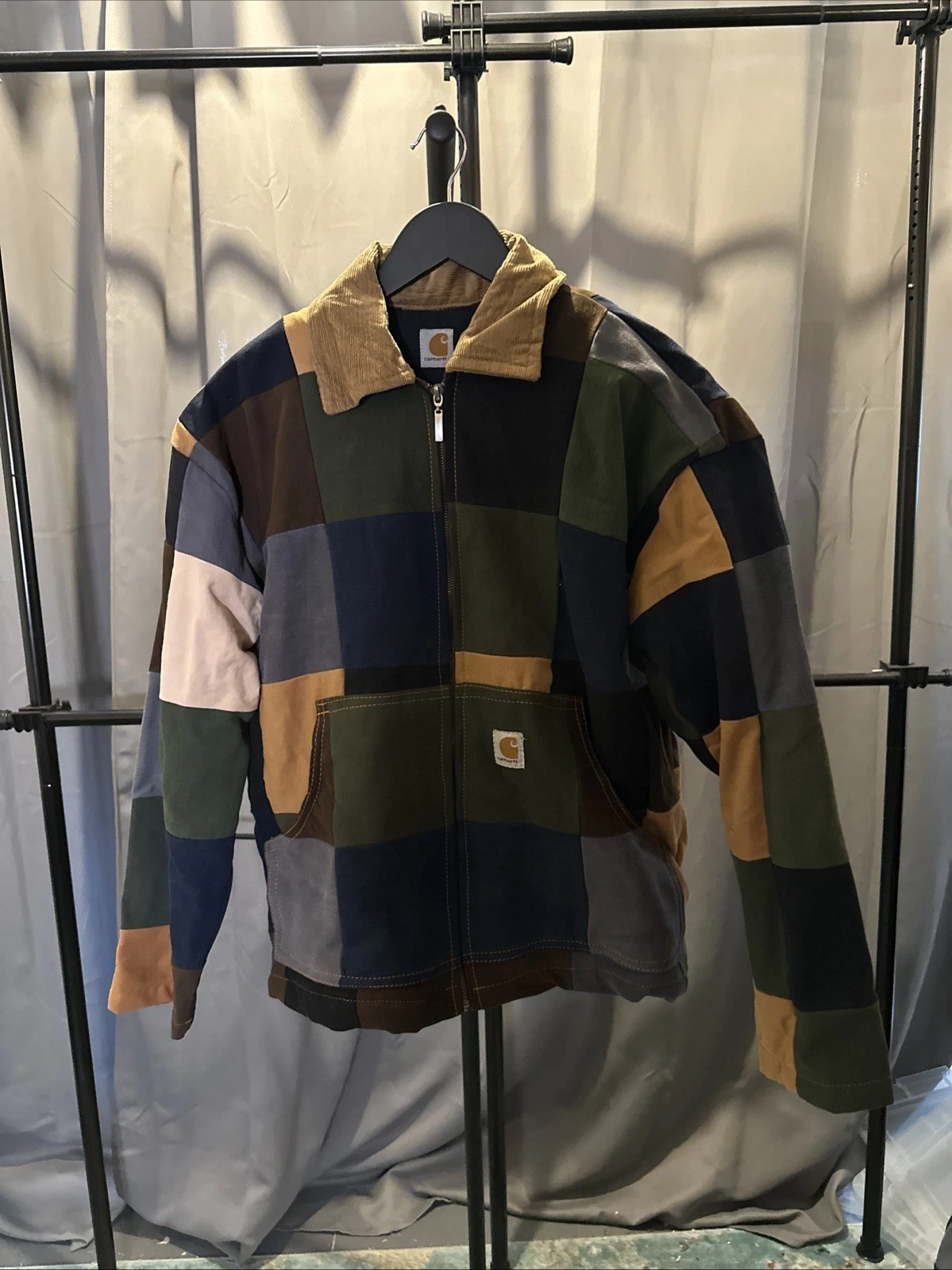 Carhartt Rework Patchwork Bomber Heavy Weight Streetwear Zip Up Jackets S M L XL
Opens in a new wind