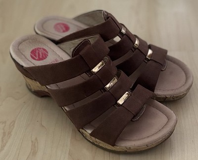  VABENE  stylische Damen- Erhöhte Pantoletten Gr. 40 / LEDER - TOP ZUSTAND!