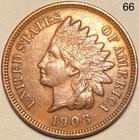 1908 Indian Head Penny Cent