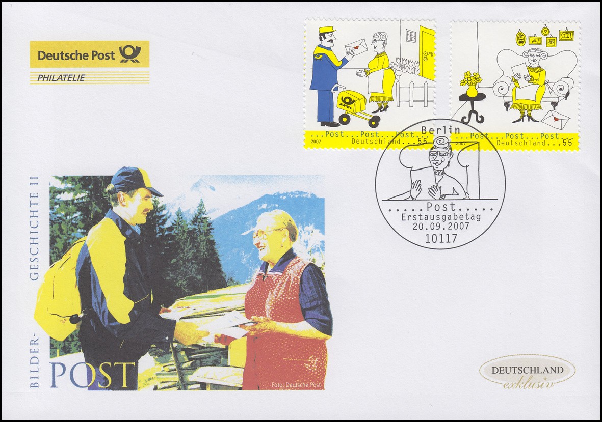 2620-2621 Post - Postbote und Empfängerin, Schmuck-FDC Deutschland ...