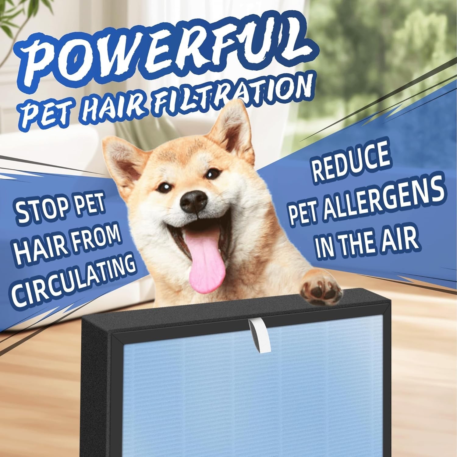 HSP001 True HEPA Filter Replacements for Air Purifier Filters HSP001,4 in 2 H13 